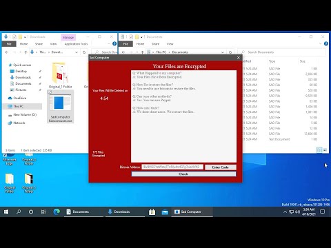 AppCheck Anti-Ransomware : SadComputer Ransomware (.sad) Block Video