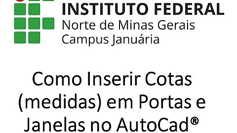 Como identificar portas e janelas no Autocad?