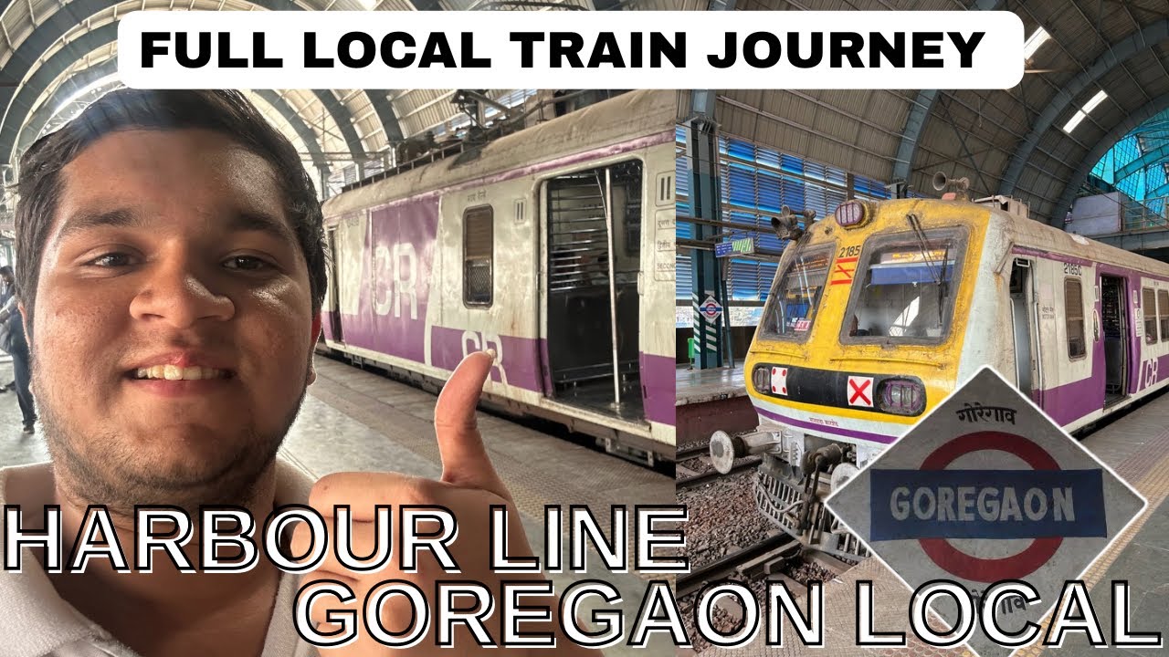 This Local Train Passes Through 03 Big Bridges 🚂 | Goregaon-CSMT Full Local Train Journey