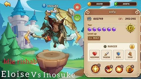 #Idle heroes Eloise vs Inosuke vs Russell