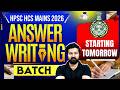 HCS Mains 2026 | Ultimate Answer Writing Batch Starting 1st May | Enroll Now | Narendra Sir |StudyIQ