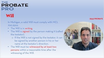Michigan Will #theprobatepro #michigan #will