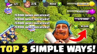 3 SIMPLE WAYS TO COLLECT GEMS IN CLASH OF CLANS | SIMPLE TRICK TO GET GEMS IN COC screenshot 3