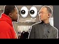 Staring at random people not saying nothing public prank