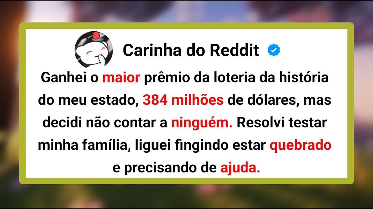 Ganhei o Maior Prêmio Da Loteria Da História Do Meu Estado, 384 Milhões... - Histórias do Reddit