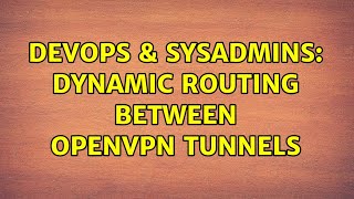Celebrity DevOps & SysAdmins: dynamic routing between openvpn tunnels (2 Solutions!!) Profile