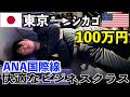 【12時間ロングフライト】快適なANAビジネスクラスの旅 東京→シカゴ