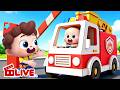 🔴 LIVE | カラフル！ ダンボールのおもちゃカー | 子供の歌 | 童謡 | ベビーバス| BabyBusTV‐LIVE