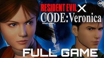 Resident Evil Code Veronica X  [PS2, Gamecube, Dreamcast] Walkthrough Movie FULL GAME [4K 60FPS🔴]