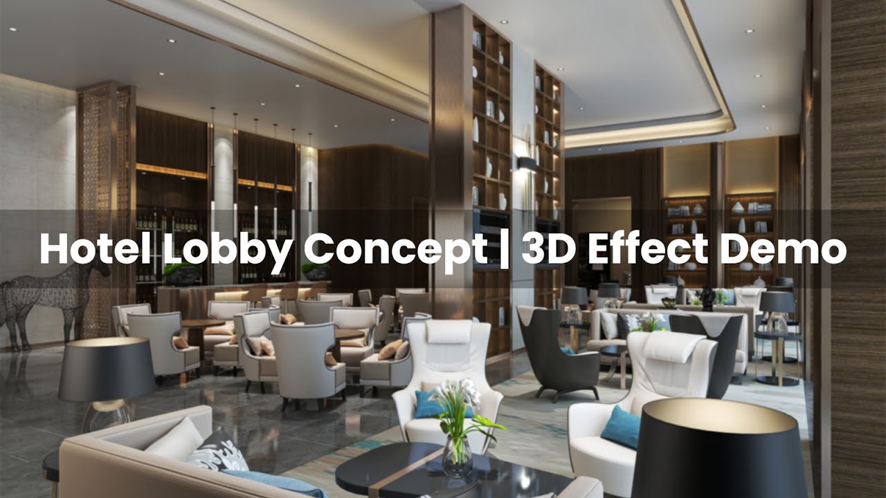 Luxury Hotel Lobby Concept Design | 3D Visualization Demo by Mingsun