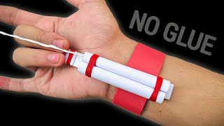 How to make a Paper Web Shooter without glue | How to make Spider man Web Shooter with paper