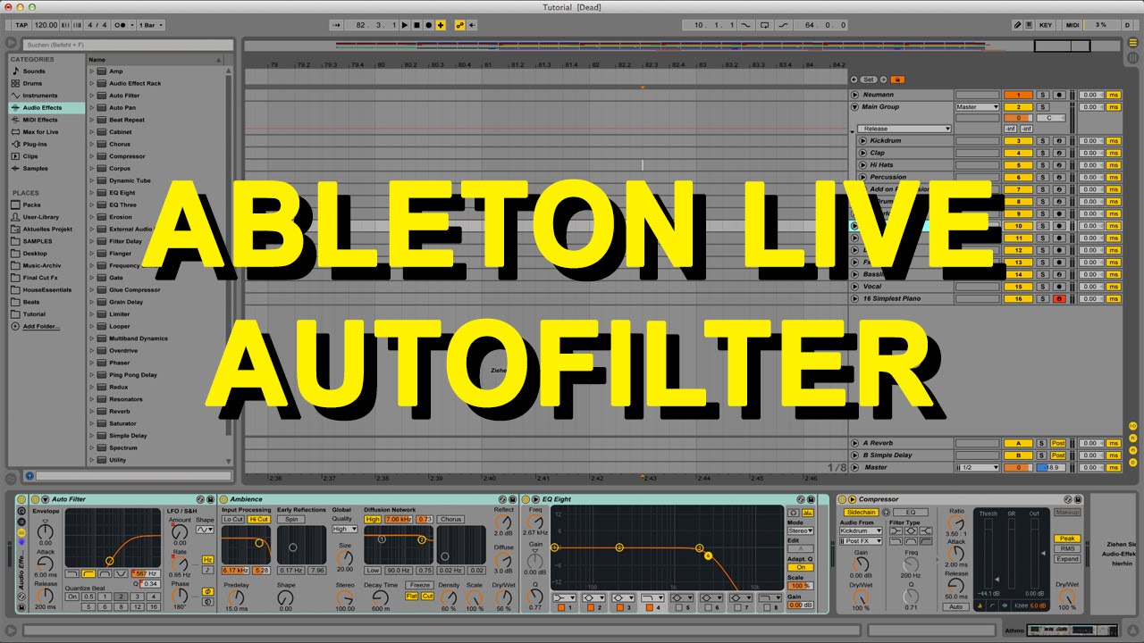 Ableton Live 9 - Autofilter (Funktion & Beispiele) - YouTube