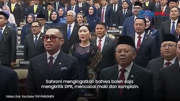 Jawaban Keras Ahmad Sahroni saat Muncul Desakan Bubarkan DPR: yang Bilang Itu, Orang Tolol Sedunia