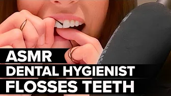 Satisfying ASMR Teeth Flossing 😌🦷