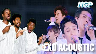 FIRST TIME Reaction to EXO(엑소)- Acoustic Session+Lady Luck +(시선둘,시선하나)What If