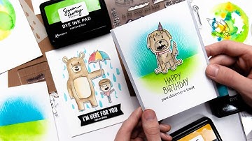How to Build a Stamped Scene For Your Handmade Cards | Simon Hurley for Ranger Ink
