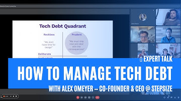 How to manage Technical Debt | Alex Omeyer - CEO @ Stepsize | Refactoring community
