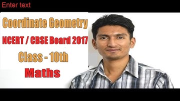 Class 10th SA2 Questions Coordinate Geometry | Part 1 | NCERT Solutions /CBSE Solutions Board 2017