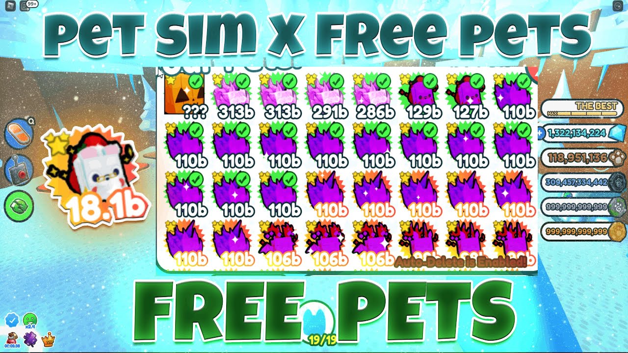 🔴PET SIM X GIVEAWAY!!/FREE MYTHIC GIVEAWAY !!! Christmas UPDATE OUT