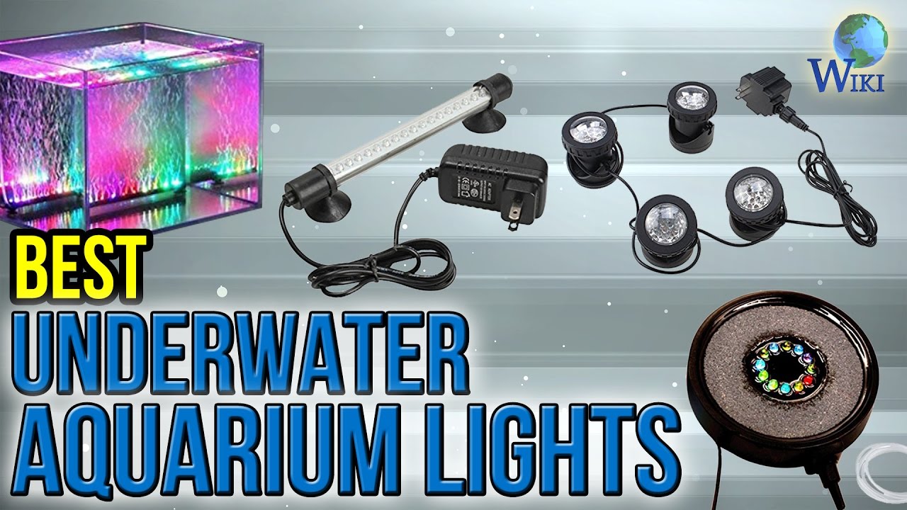 GZKANFUL LED Aquarium Light Fish Tank Light Submersible Underwater Crystal Glass LEDs Lights 