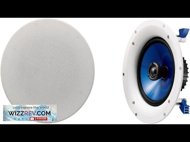 Yamaha NS IC800 140 Watt 8 Inch 2 Way In Ceiling Speakers Pair