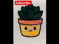 Cute Succulent Coloring 🌵✨ | Relaxing & Satisfying Art #Shorts