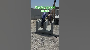 Flipping the precast trenches. #artbeton #construction #precast
