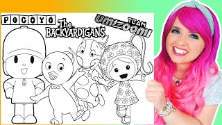 Coloring The Backyardigans, Pocoyo & Team Umizoomi Coloring Pages | Prismacolor Markers