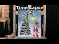 CHRISTMAS TREE GNOMES Learn How to Draw and Paint with Acrylics- Easy Beginner Acrylic Tutorial