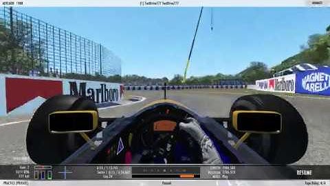 Rfactor2 Nigel Mansell Adelaide Qualifying(1:13.741) 1991 ASR Williams FW14