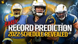 EARLY Chargers Record Prediction 2022 - SCHEDULE REVEAL | Director's Cut