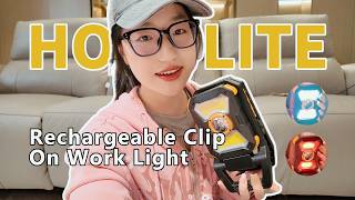 【Hokolite】1000LM Clamp Work Light Review | COB & Spotlight Modes for Car Repair & Job Sites Facilities Spotlight Work Requests
