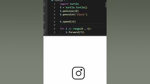 Recreating the Instagram Logo in python! ( Very easy ) 😲😲😲 | #shorts