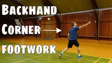 Badminton Backhand Footwork - Step by Step