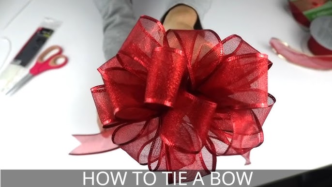 DIY: How To Make an Easy Pom Pom Ribbon Bow 