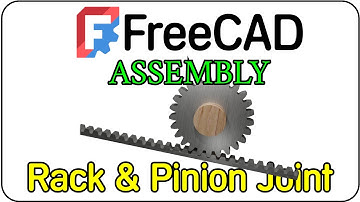 The New Assembly Workbench of FreeCAD 1.0: Rack and Pinion Joint