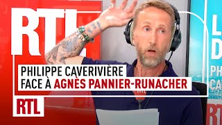 Philippe Caverivière face à Agnès Pannier-Runacher, ministre de la Transition énergétique