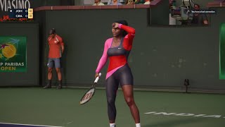 TopSpin 2K25 - Serena Williams vs Andre Agassi - ONLINE - PS5 Gameplay