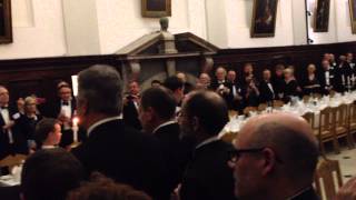 Boars Head Ceremony, Queen's College Oxford. Profile