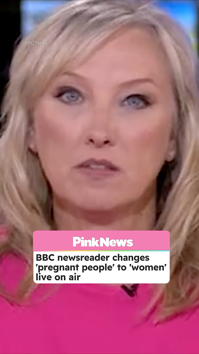 BBC Newsreader Changes 'Pregnant People' To 'Women' Live On Air #shorts #bbcnews #viralshort