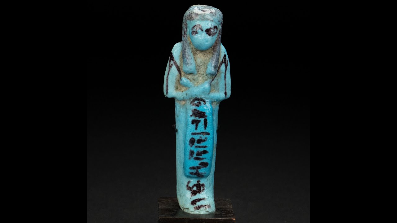 Shabti for Amenhatpamecha Worker Typ 1 12,4 cm. 360° video