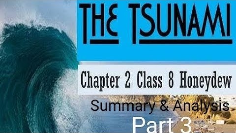 class-8 ch.2 Tsunami (Honeydew) summary in Hindi. Part 3 #learnenglish