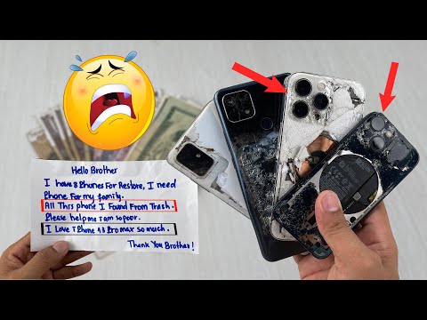 🤔How i Restore Abandoned iPhone 13 pro and iPhone13 mini For  Poor fan😴 He Found from Trash
