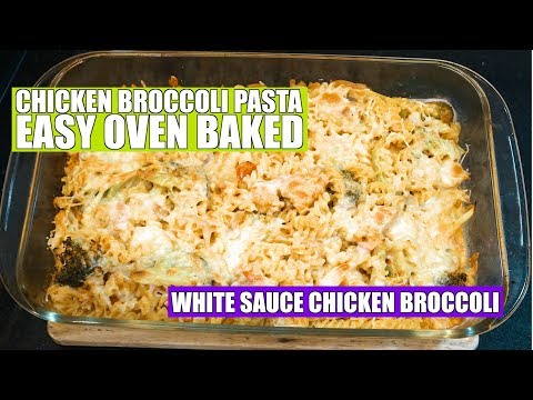 Chicken Broccoli Cream Pasta - Easy Creamy Chicken Broccoli - White Sauce Chicken Pasta - CheeseBake