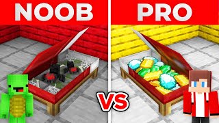 JJ And Mikey NOOB vs PRO WHOSE BED is The MOST EXPENSIVE in Minecraft Maizen
