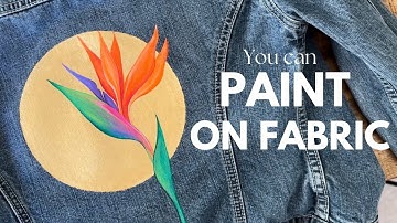 How to Paint a Denim Jacket (And More!) 🎨 It’s Easy!!