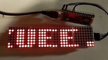 Raspberry Pi Pico: 8x32 LED Matrix with MAX7219 - Scrolling text