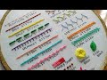 20 basic hand embroidery stitches sampler for absolute beginners