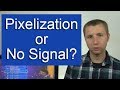 Why tvs pixelate or say no signal with an antenna