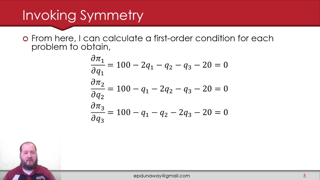 3.3 - Invoking Symmetry